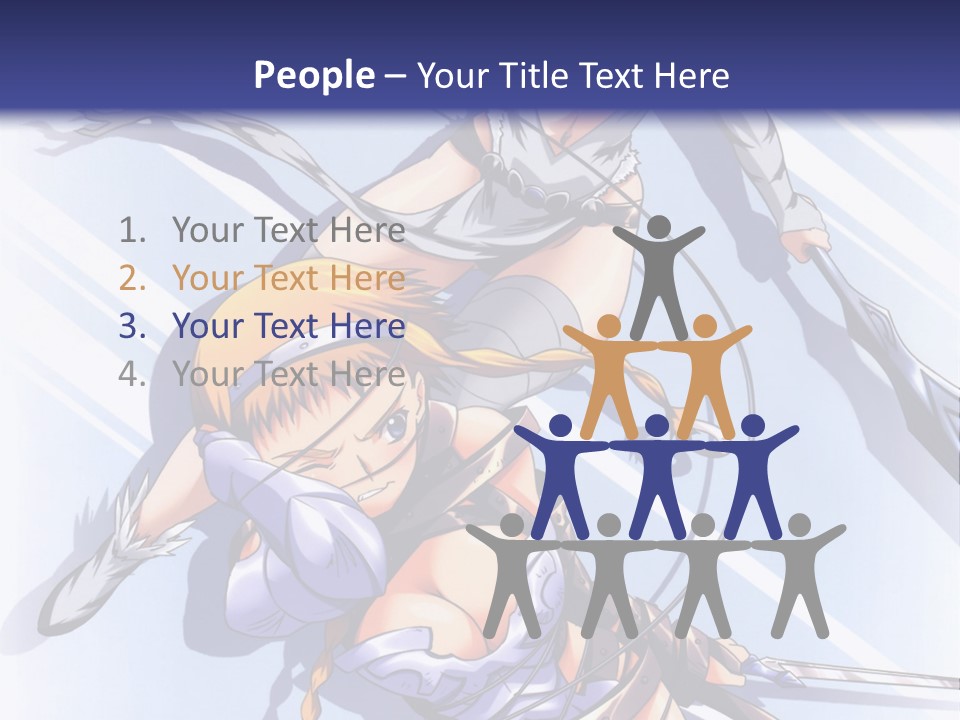 Two Sexy Women With Swords Powerpoint Template PowerPoint Template