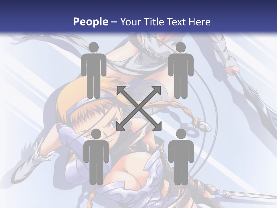 Two Sexy Women With Swords Powerpoint Template PowerPoint Template