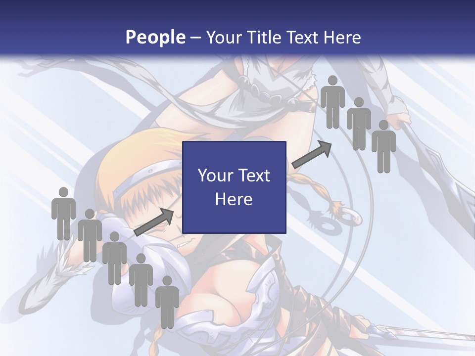 Two Sexy Women With Swords Powerpoint Template PowerPoint Template