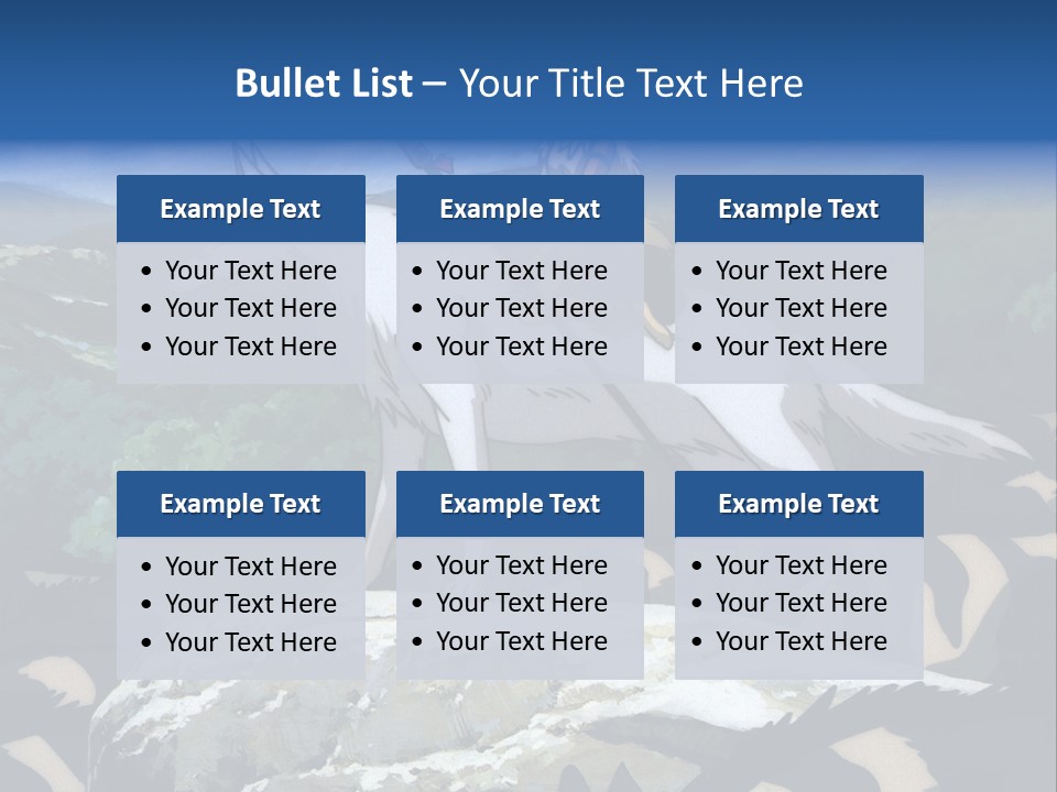 A Woman Riding On The Back Of A White Wolf PowerPoint Template