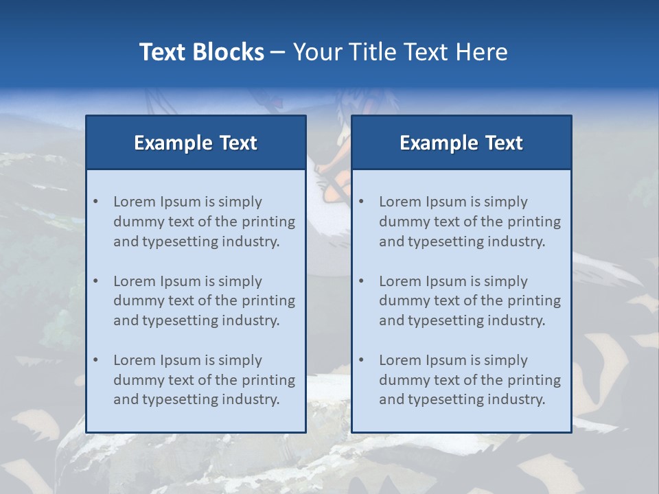 A Woman Riding On The Back Of A White Wolf PowerPoint Template