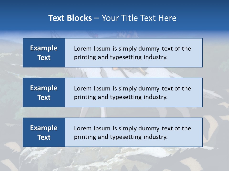 A Woman Riding On The Back Of A White Wolf PowerPoint Template