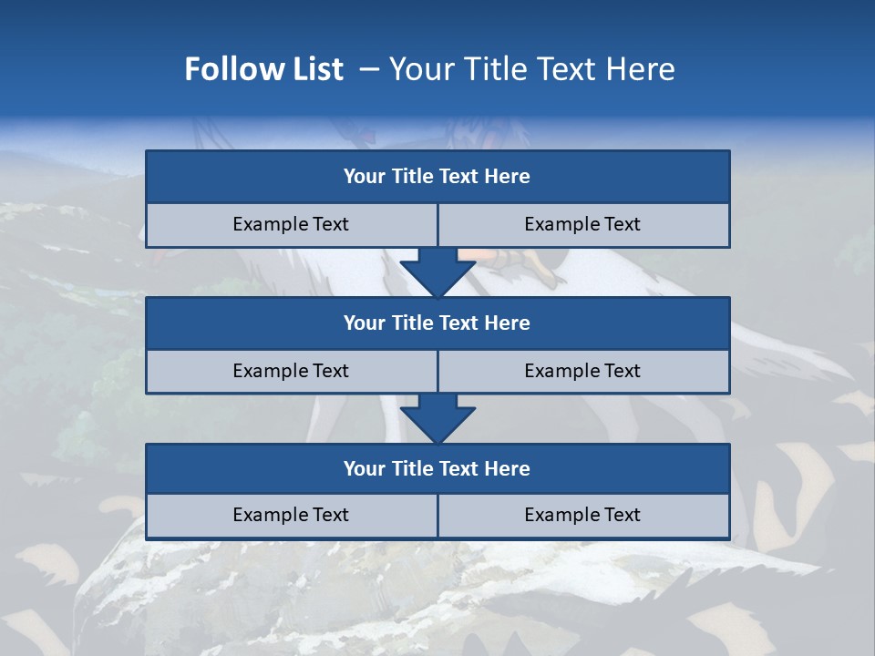 A Woman Riding On The Back Of A White Wolf PowerPoint Template