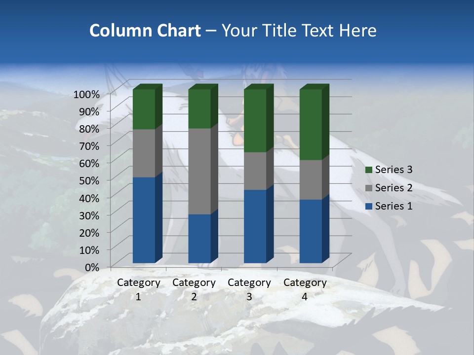 A Woman Riding On The Back Of A White Wolf PowerPoint Template