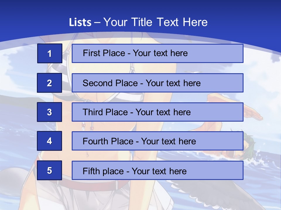 A Woman In A Bikini Standing On The Beach PowerPoint Template