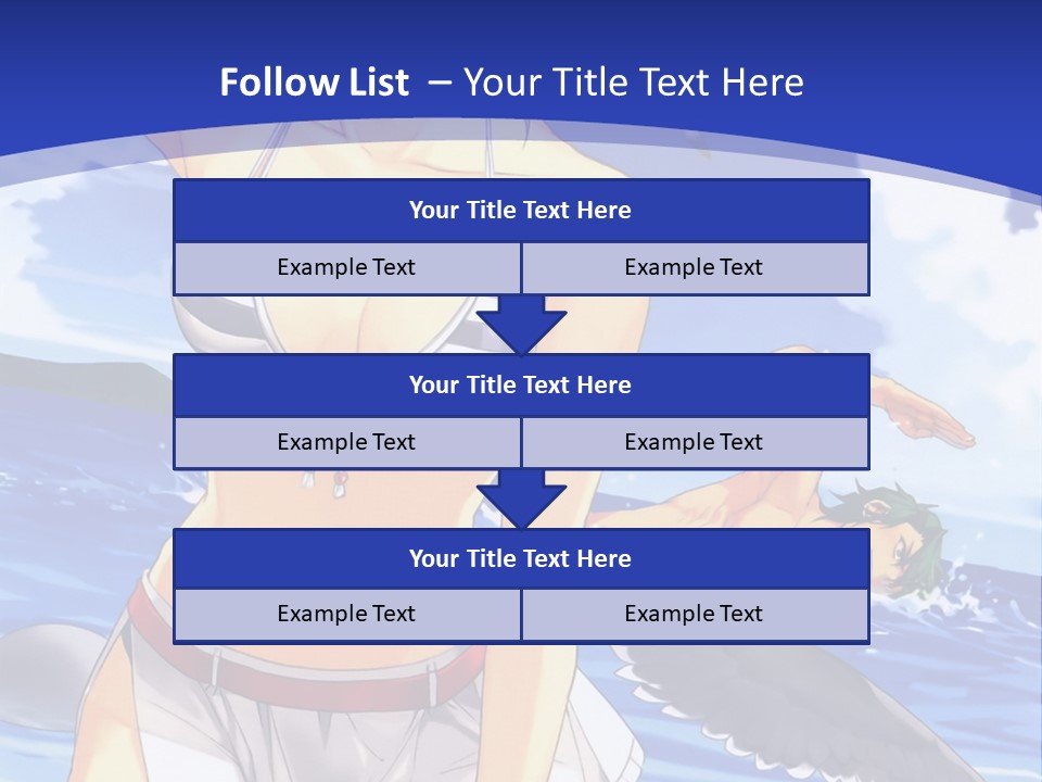 A Woman In A Bikini Standing On The Beach PowerPoint Template