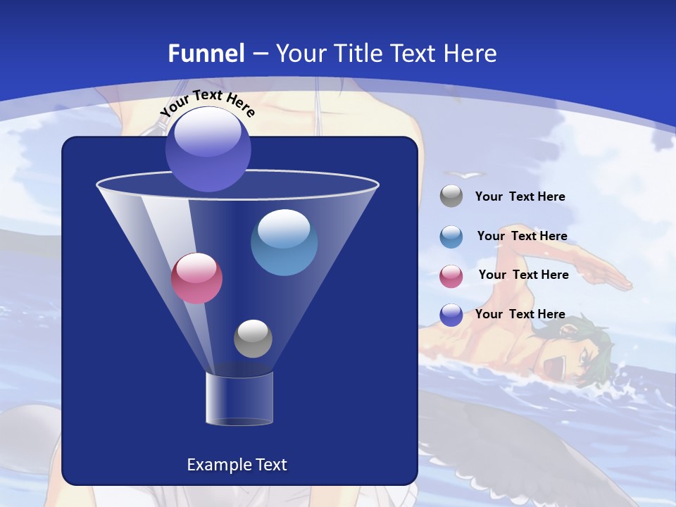 A Woman In A Bikini Standing On The Beach PowerPoint Template