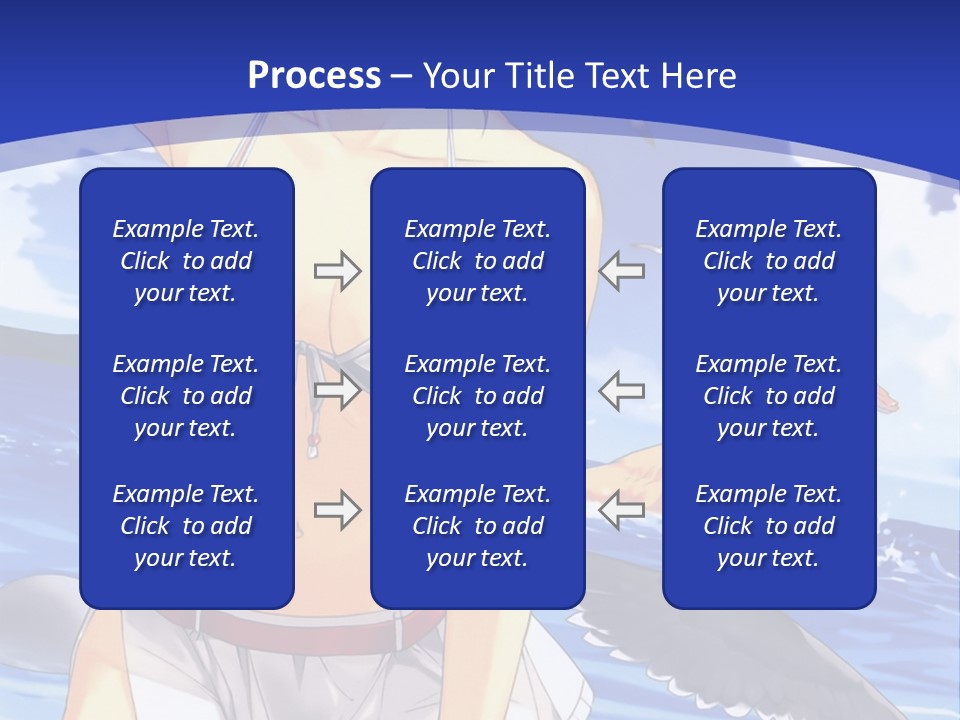 A Woman In A Bikini Standing On The Beach PowerPoint Template