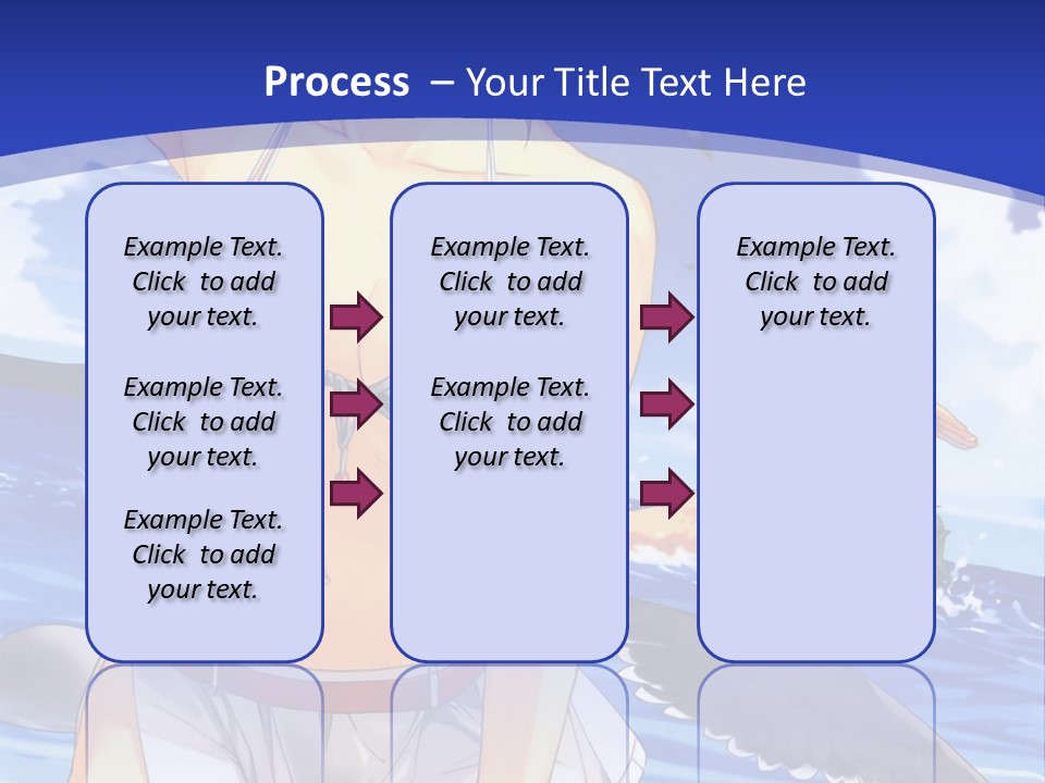 A Woman In A Bikini Standing On The Beach PowerPoint Template