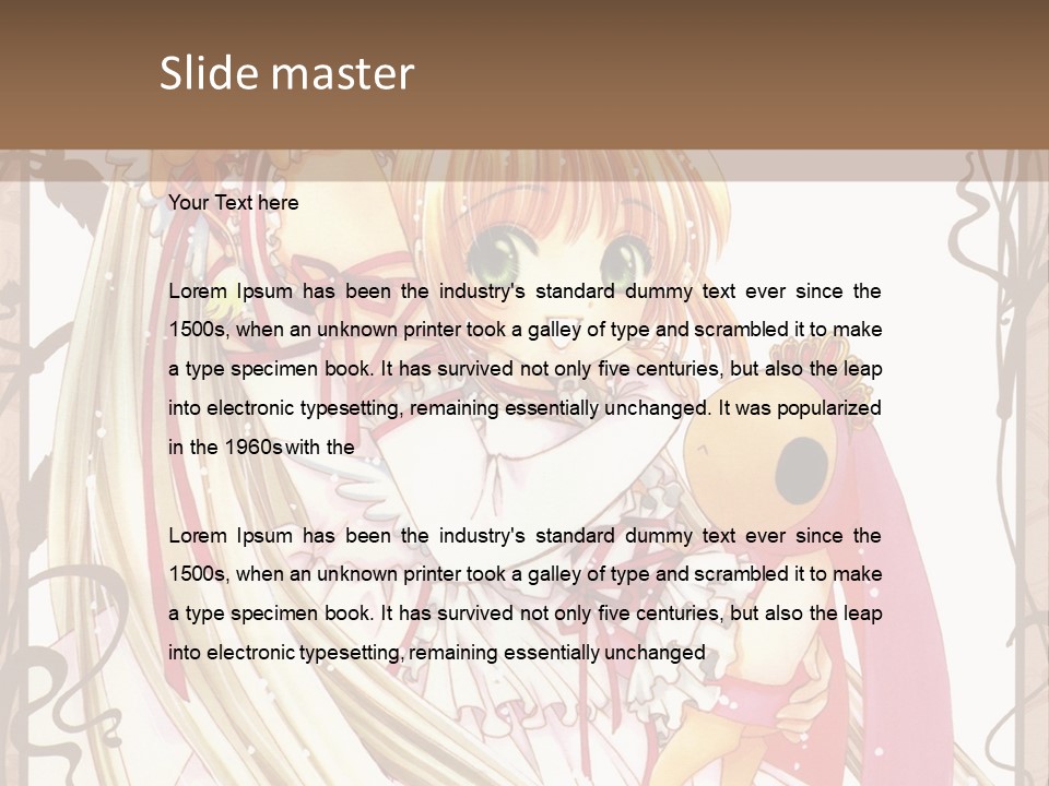 A Couple Of Anime Girls Hugging Each Other PowerPoint Template