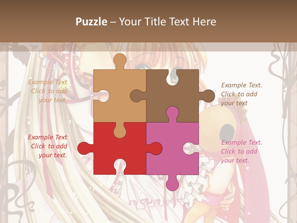 A Couple Of Anime Girls Hugging Each Other PowerPoint Template