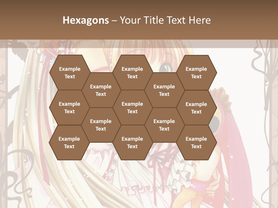 A Couple Of Anime Girls Hugging Each Other PowerPoint Template