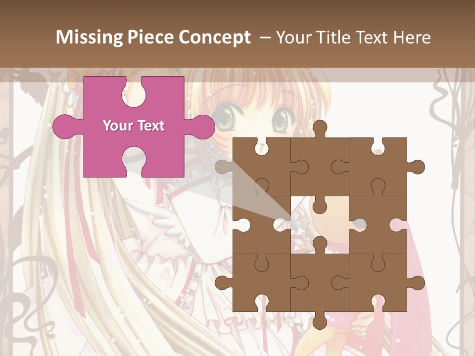 A Couple Of Anime Girls Hugging Each Other PowerPoint Template