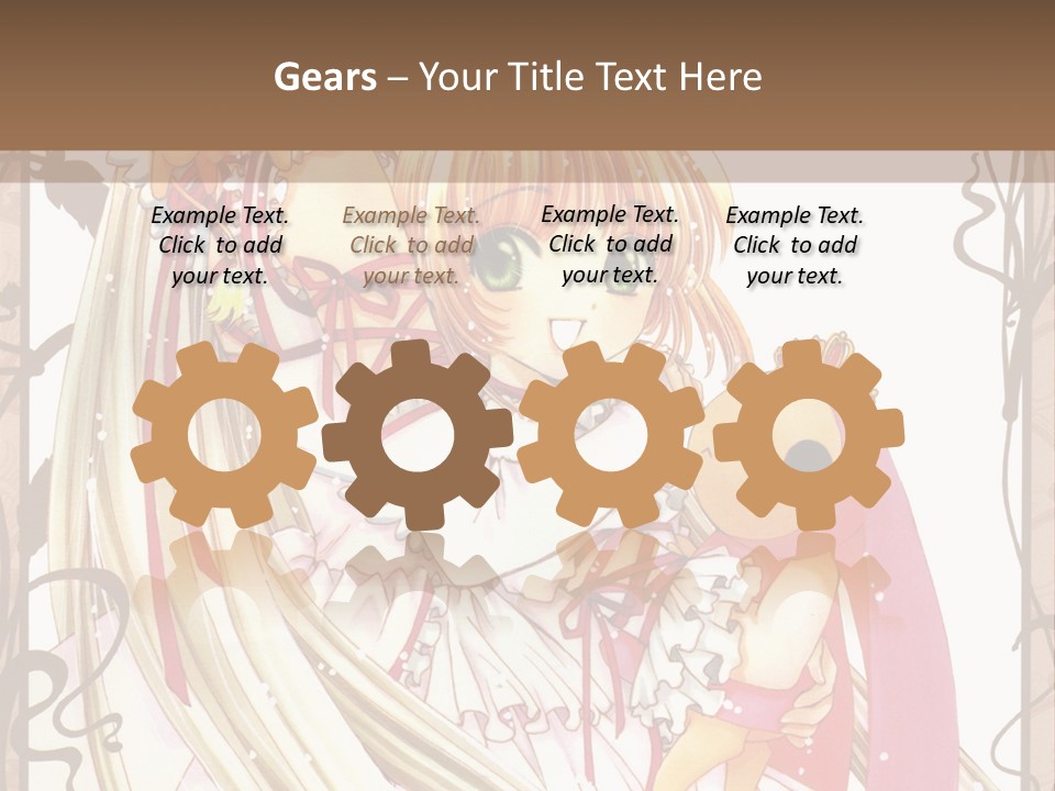 A Couple Of Anime Girls Hugging Each Other PowerPoint Template