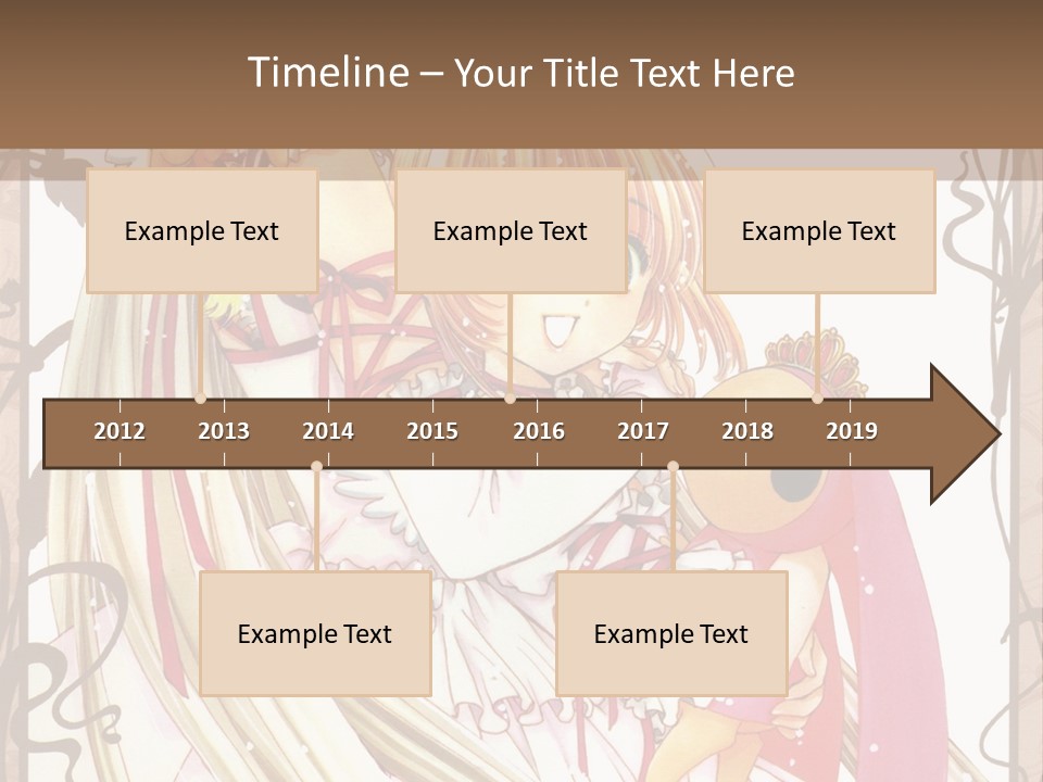 A Couple Of Anime Girls Hugging Each Other PowerPoint Template