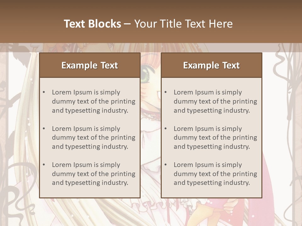 A Couple Of Anime Girls Hugging Each Other PowerPoint Template