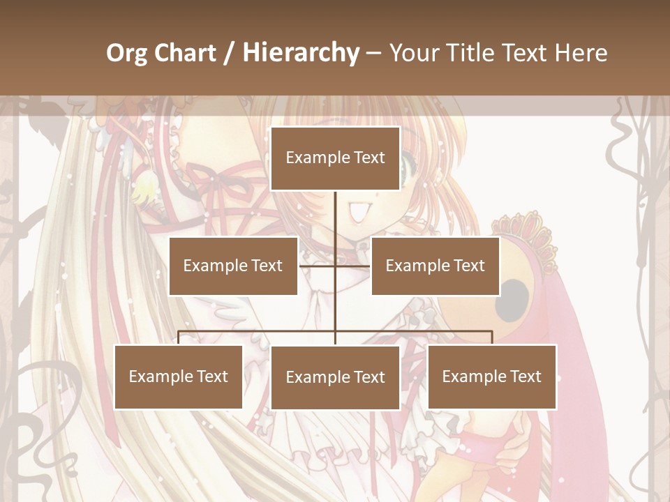 A Couple Of Anime Girls Hugging Each Other PowerPoint Template