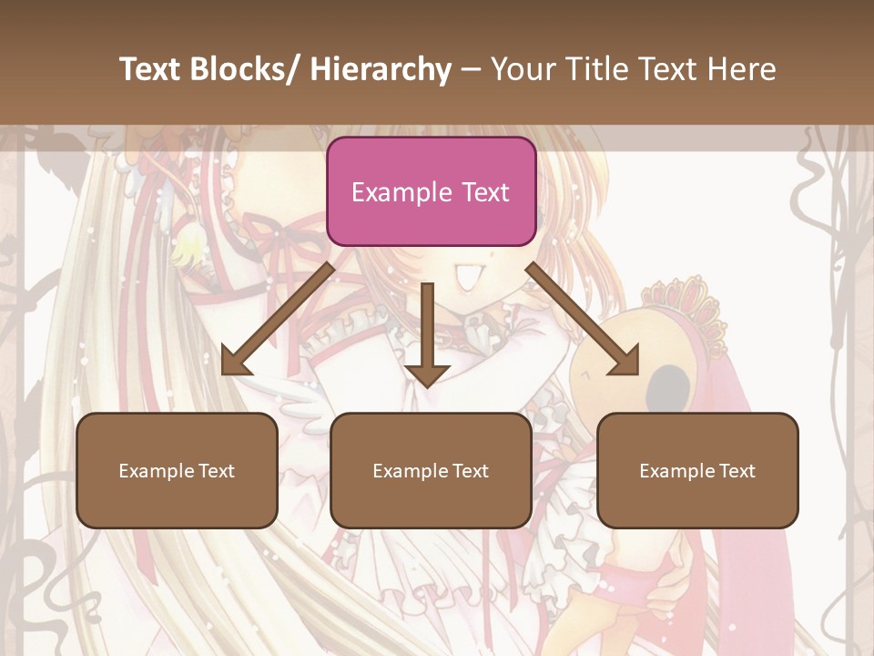A Couple Of Anime Girls Hugging Each Other PowerPoint Template