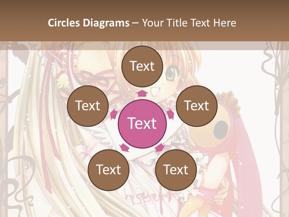 A Couple Of Anime Girls Hugging Each Other PowerPoint Template