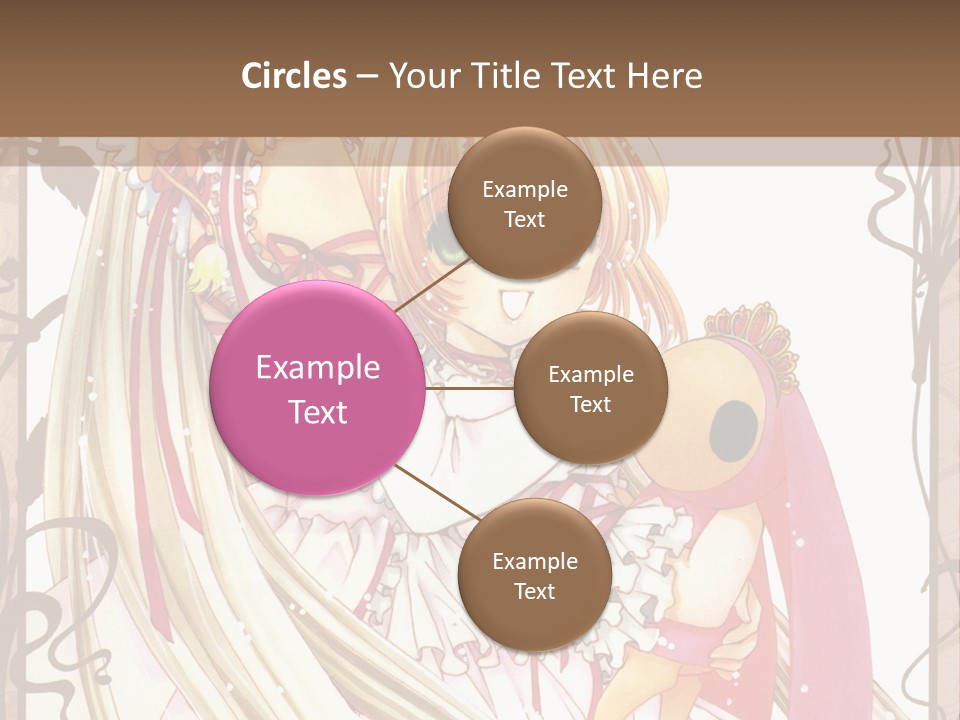 A Couple Of Anime Girls Hugging Each Other PowerPoint Template