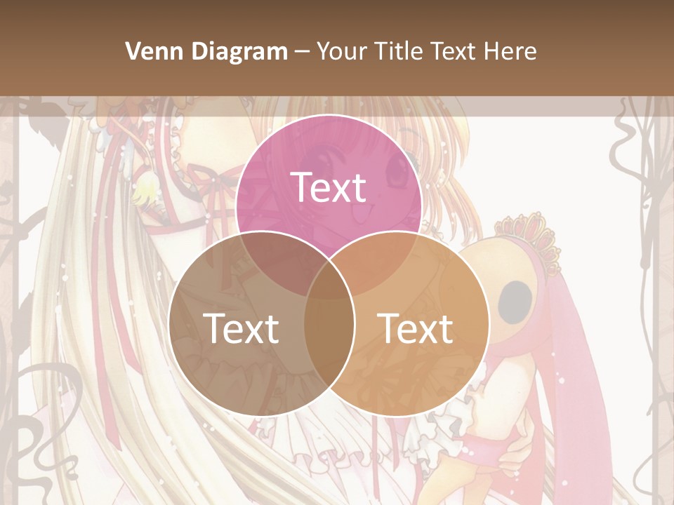 A Couple Of Anime Girls Hugging Each Other PowerPoint Template