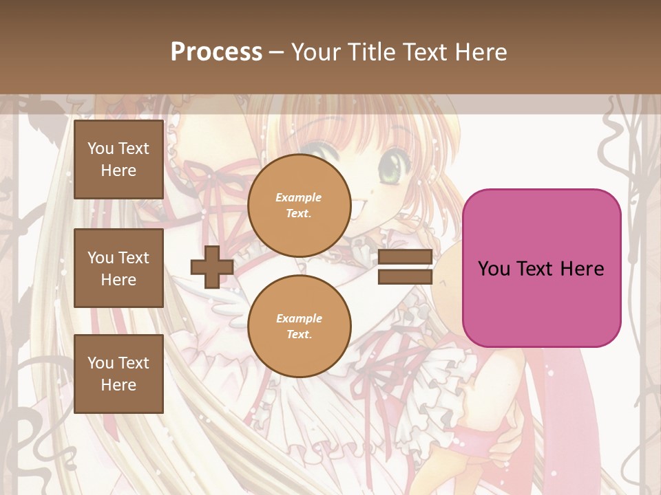 A Couple Of Anime Girls Hugging Each Other PowerPoint Template