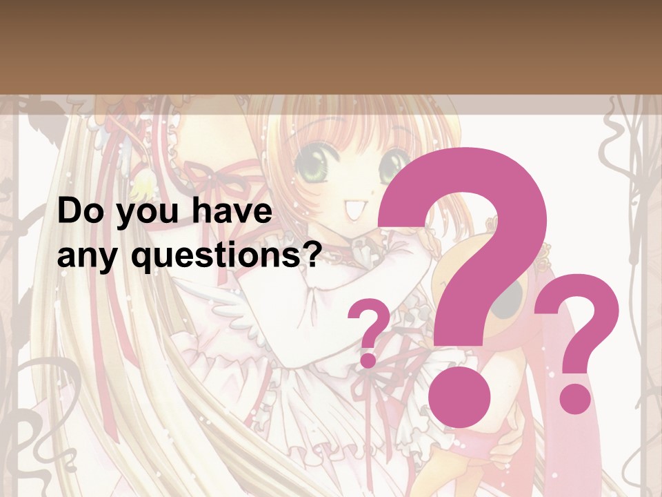 A Couple Of Anime Girls Hugging Each Other PowerPoint Template