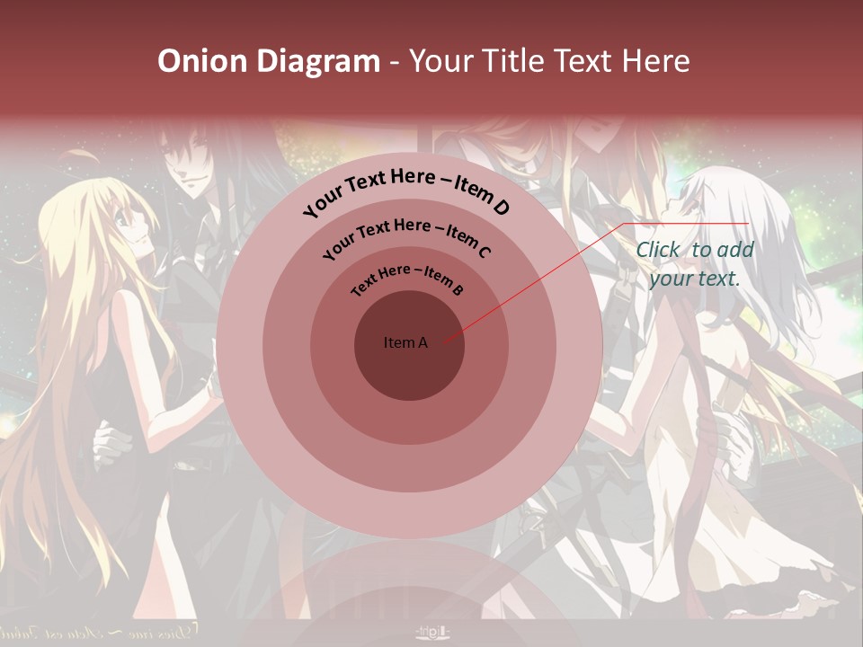 A Group Of Anime Girls Standing Next To Each Other PowerPoint Template