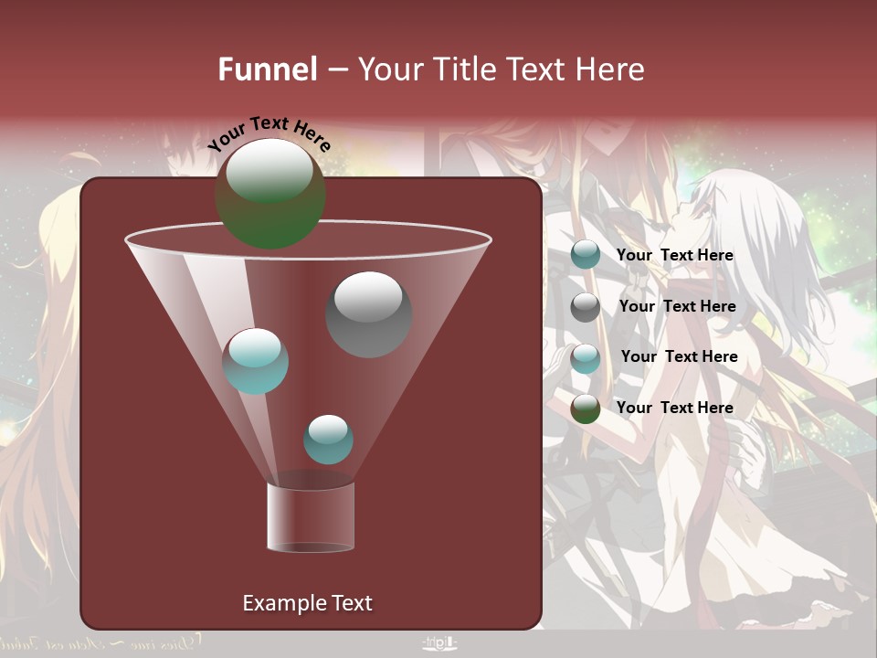 A Group Of Anime Girls Standing Next To Each Other PowerPoint Template