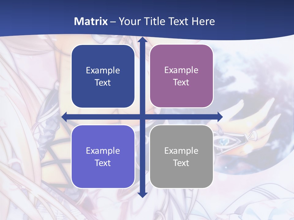 A Beautiful Anime Girl Powerpoint Presentation PowerPoint Template