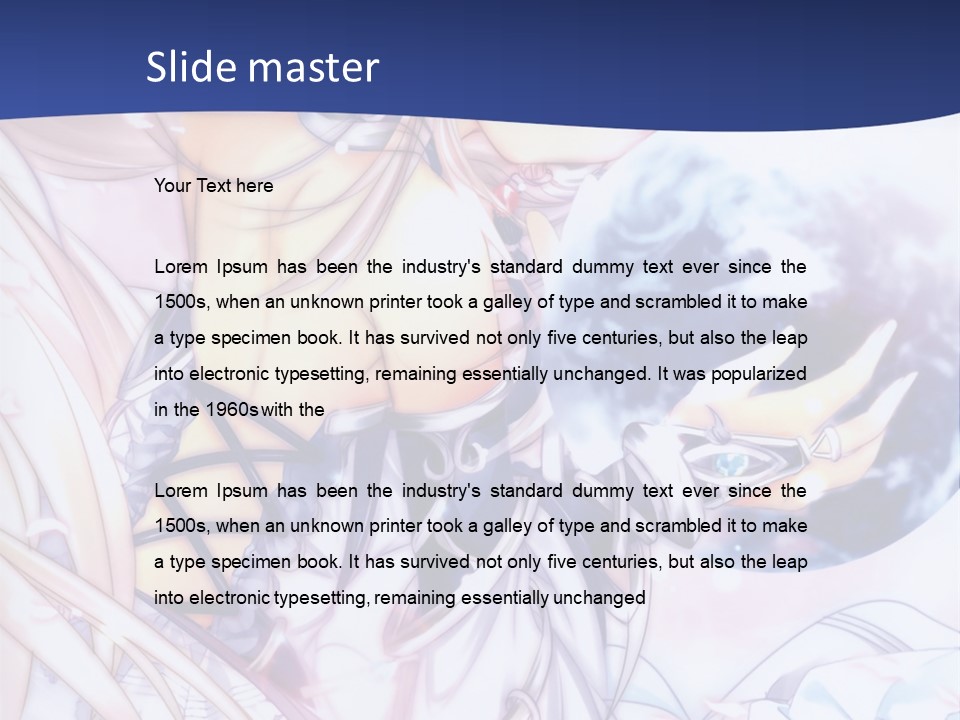 A Beautiful Anime Girl Powerpoint Presentation PowerPoint Template