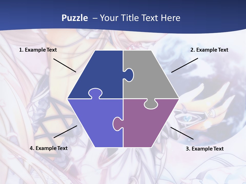 A Beautiful Anime Girl Powerpoint Presentation PowerPoint Template