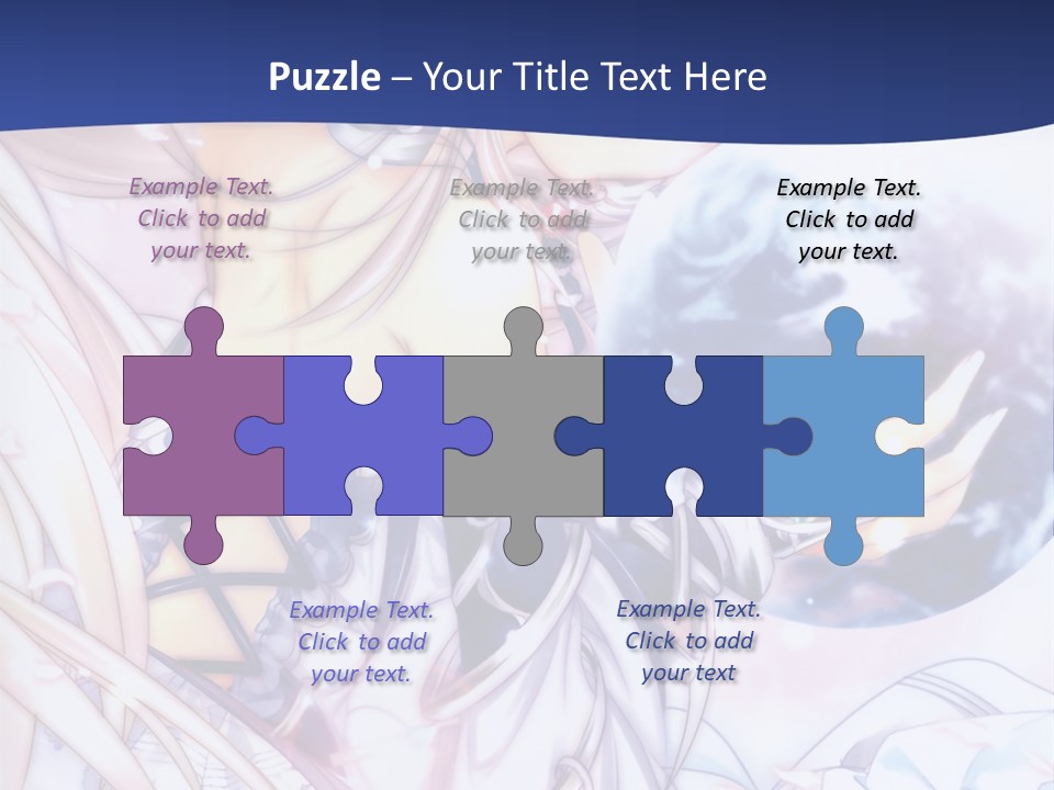 A Beautiful Anime Girl Powerpoint Presentation PowerPoint Template