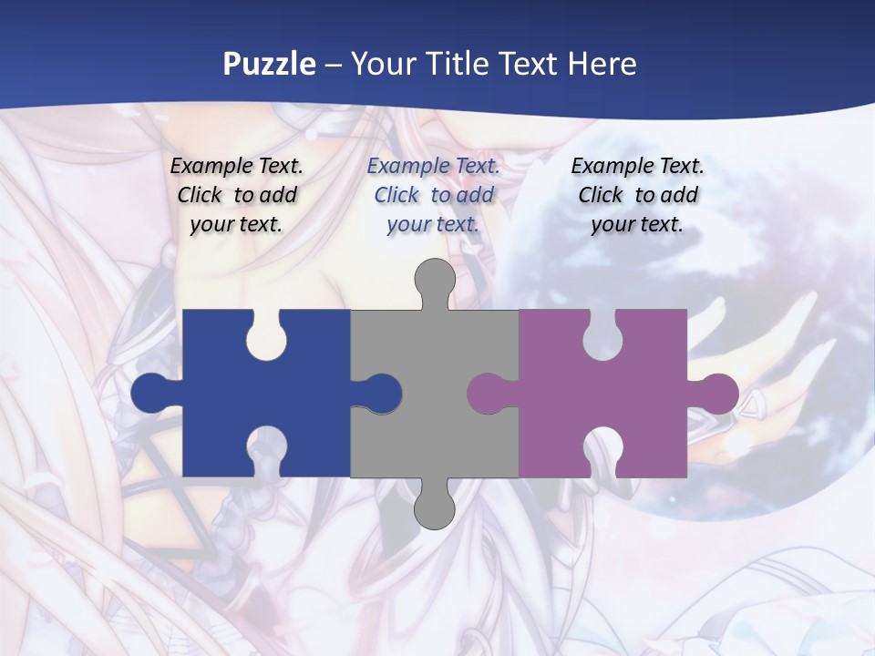 A Beautiful Anime Girl Powerpoint Presentation PowerPoint Template