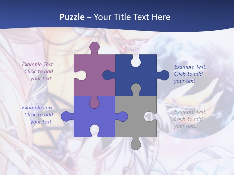 A Beautiful Anime Girl Powerpoint Presentation PowerPoint Template