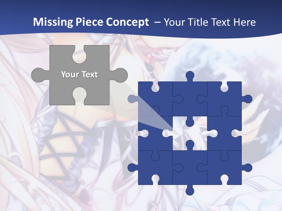 A Beautiful Anime Girl Powerpoint Presentation PowerPoint Template