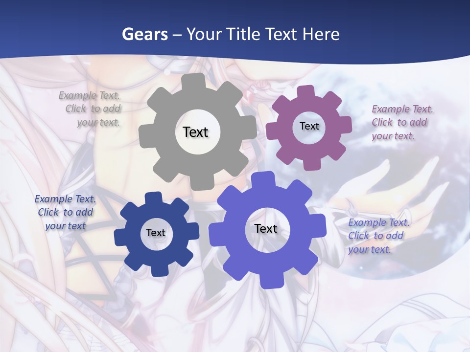 A Beautiful Anime Girl Powerpoint Presentation PowerPoint Template