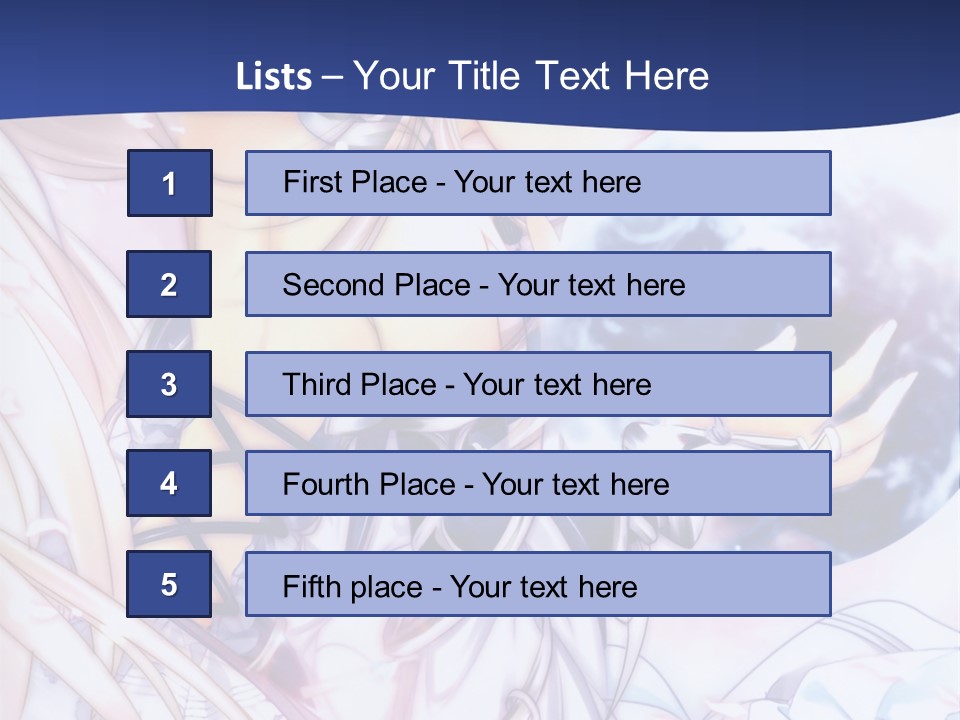 A Beautiful Anime Girl Powerpoint Presentation PowerPoint Template