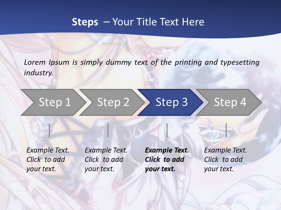 A Beautiful Anime Girl Powerpoint Presentation PowerPoint Template