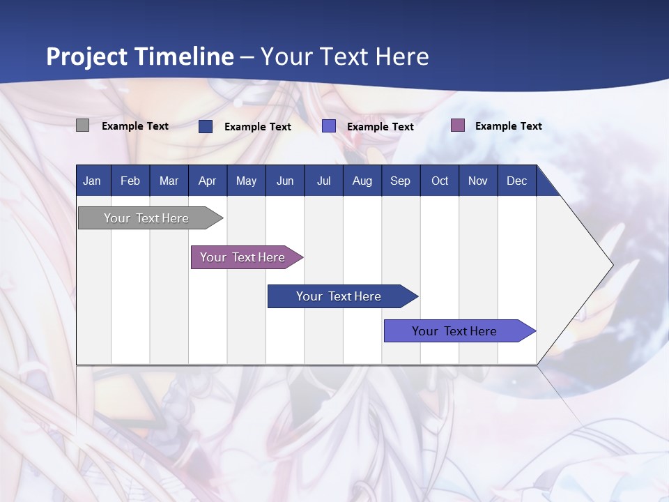 A Beautiful Anime Girl Powerpoint Presentation PowerPoint Template