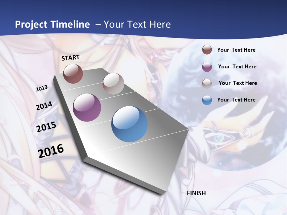 A Beautiful Anime Girl Powerpoint Presentation PowerPoint Template
