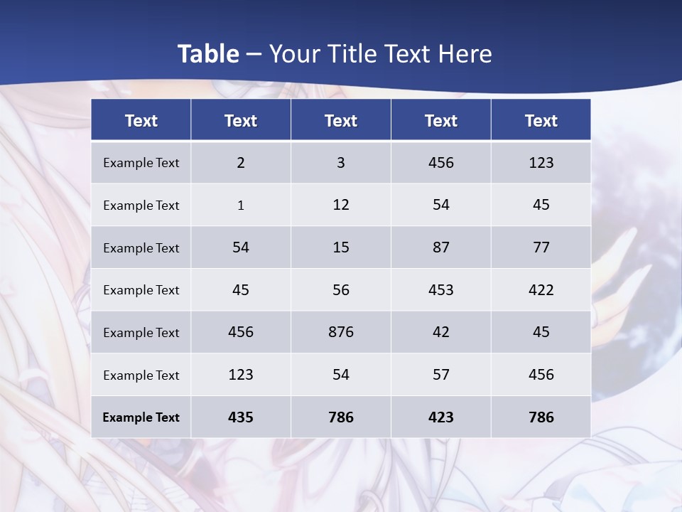 A Beautiful Anime Girl Powerpoint Presentation PowerPoint Template