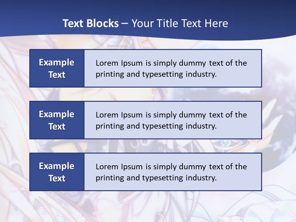 A Beautiful Anime Girl Powerpoint Presentation PowerPoint Template