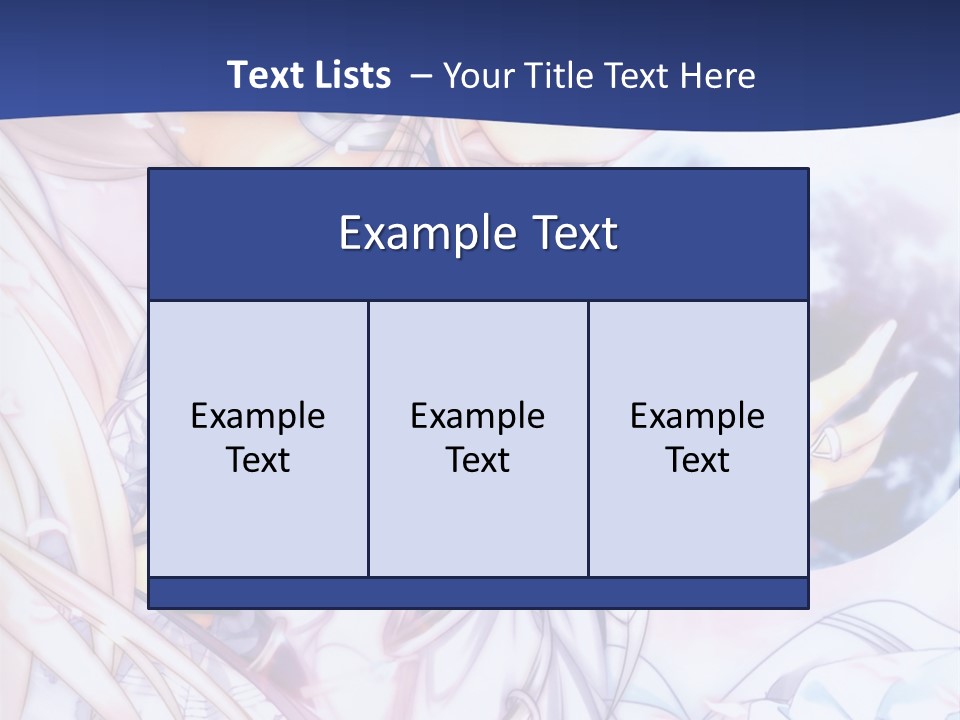 A Beautiful Anime Girl Powerpoint Presentation PowerPoint Template