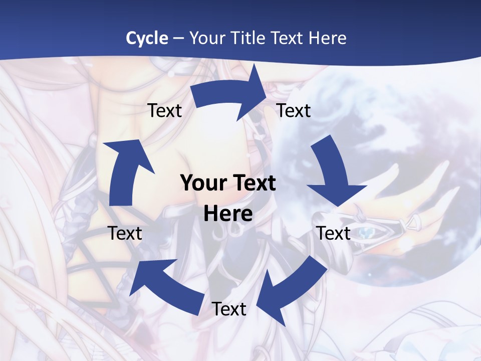 A Beautiful Anime Girl Powerpoint Presentation PowerPoint Template