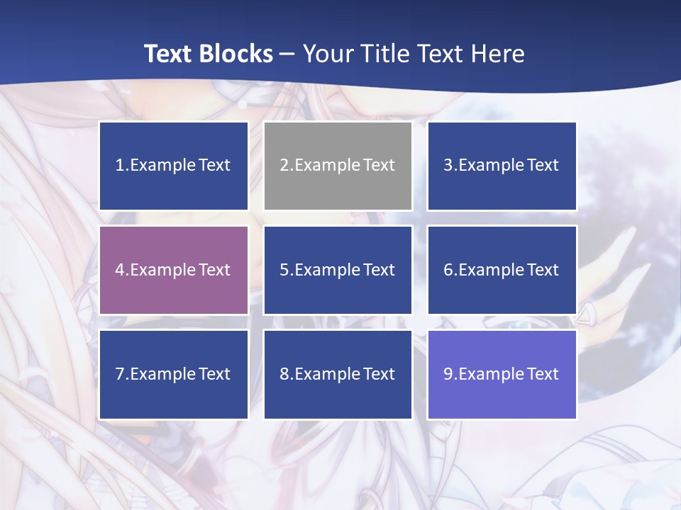 A Beautiful Anime Girl Powerpoint Presentation PowerPoint Template