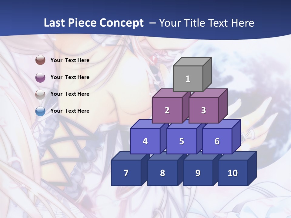 A Beautiful Anime Girl Powerpoint Presentation PowerPoint Template