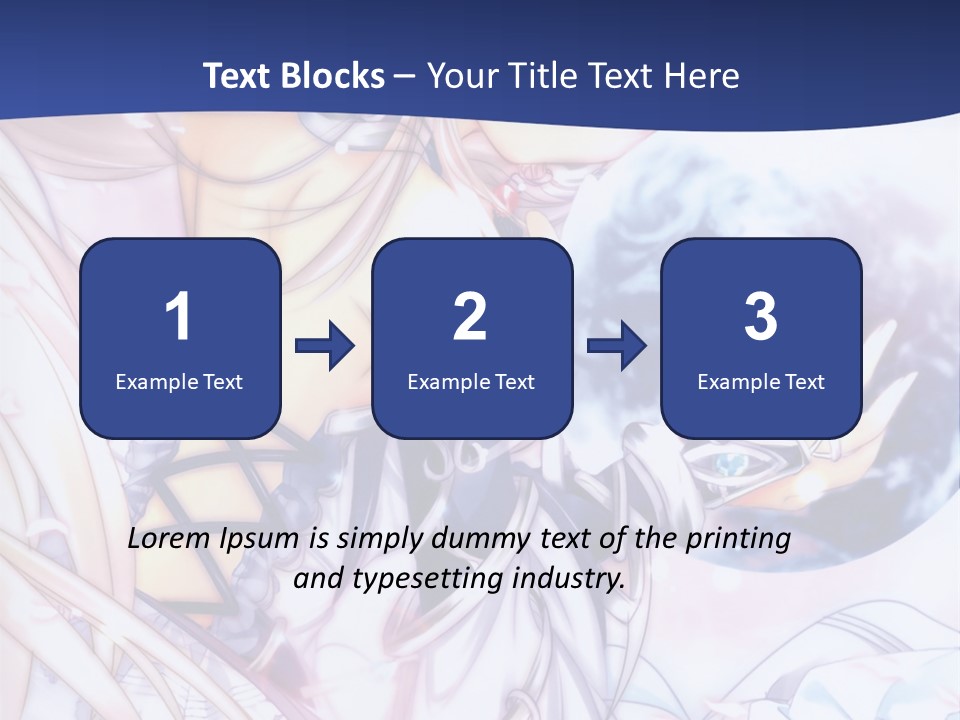 A Beautiful Anime Girl Powerpoint Presentation PowerPoint Template