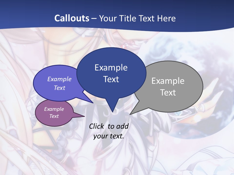 A Beautiful Anime Girl Powerpoint Presentation PowerPoint Template