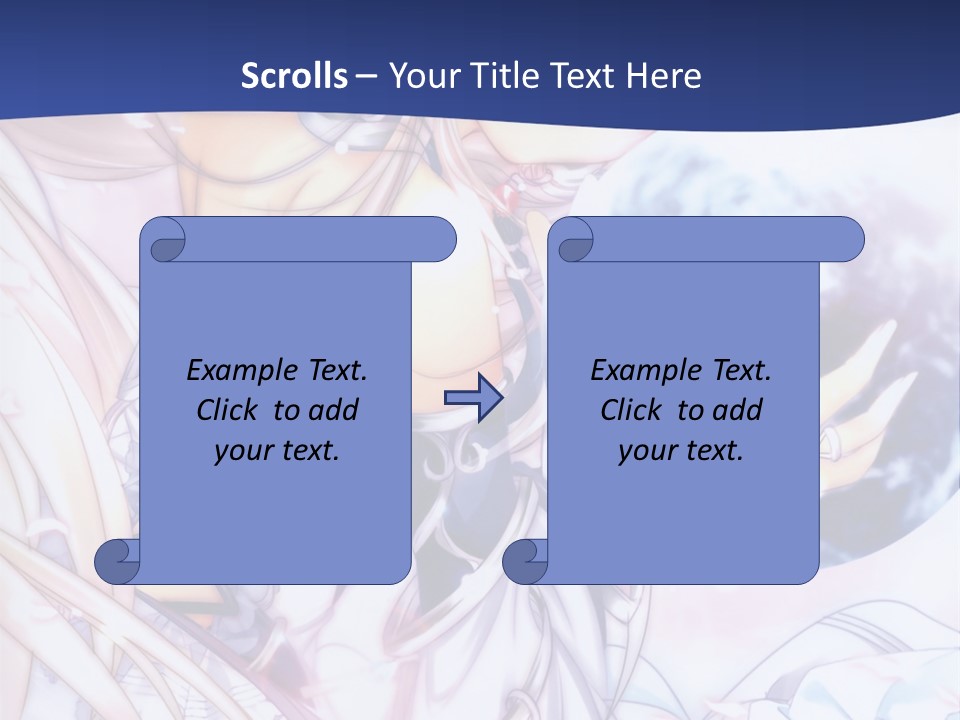 A Beautiful Anime Girl Powerpoint Presentation PowerPoint Template
